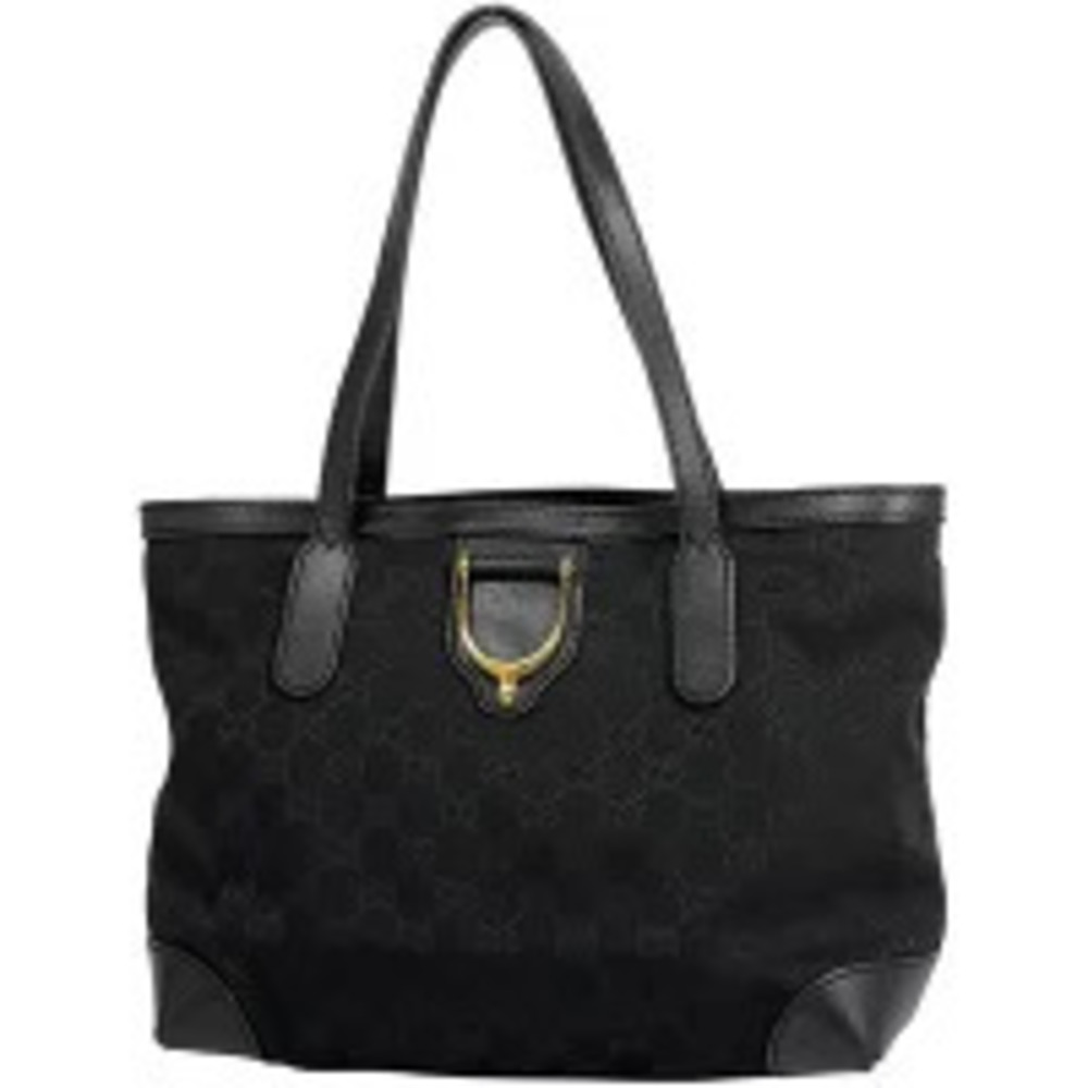 Gucci GG tote bag handbag canvas black